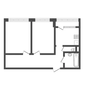 2-комнатная квартира: Дмитров, Спасская улица, 13 (68 м)