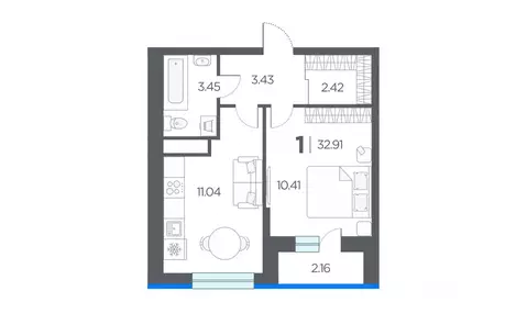 1-к кв. Рязанская область, Рязанский район, Дядьковское с/пос, с. ...
