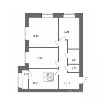 3-к кв. Волгоградская область, Волгоград Клубный дом на Жукова жилой ...