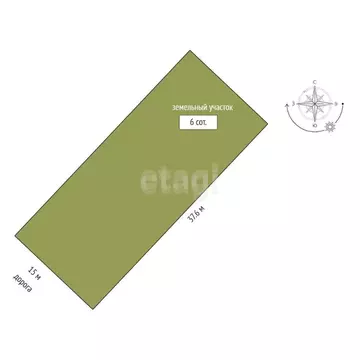 Участок в Крым, Сакский район, с. Суворовское ул. Звездная, 3 (6.0 ...