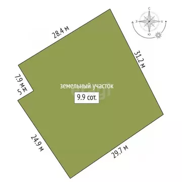 Участок в Ленинградская область, Приозерский район, Сосновское с/пос, ...