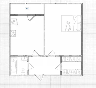 1-комнатная квартира: Самара, Московское шоссе, 11 (46.42 м)