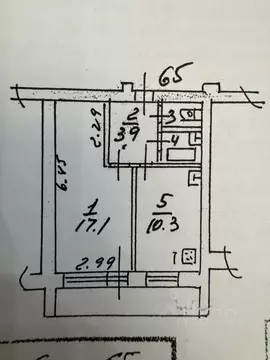 1-к кв. Ярославская область, Ярославль ул. Ляпидевского, 24 (34.7 м)