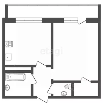 1-к кв. Тюменская область, Тюмень ул. Дружбы, 73к1 (39.5 м)