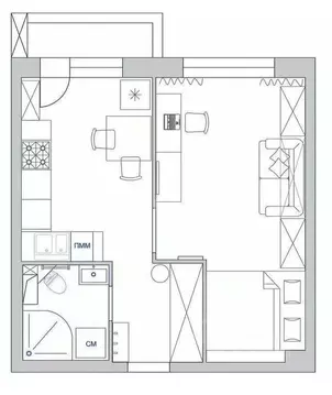 1-к кв. Татарстан, Казань Чистопольская ул., 79 (44.6 м)