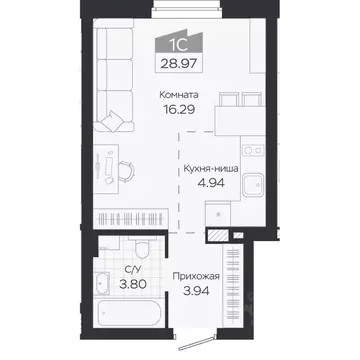 1-к кв. Новосибирская область, Новосибирский район, Краснообск рп ...
