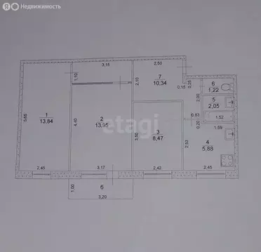 3-комнатная квартира: Ульяновск, улица Ефремова, 51 (56.7 м)
