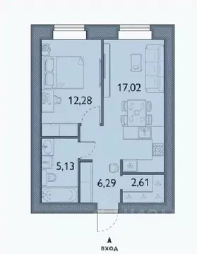 1-к кв. Брянская область, Брянский район, пос. Мичуринский, ...