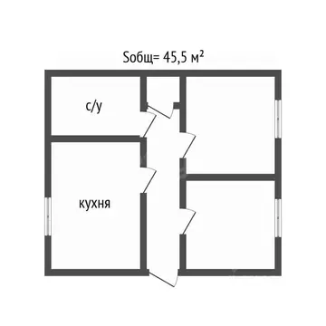 2-к кв. Брянская область, Фокино ул. Калинина, 1 (45.5 м)