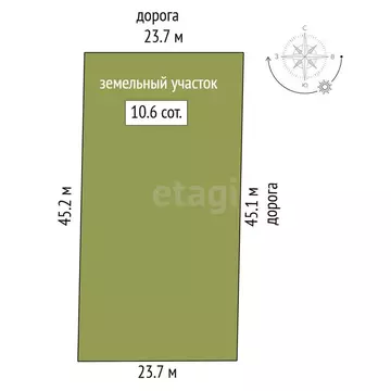 Участок в Урожайновское сельское поселение, СПК Лес (10.59 м)