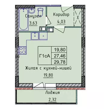 1-к кв. Ярославская область, Ярославль ул. Дядьковская, 48 (29.78 м)
