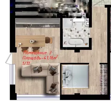 1-к кв. Крым, Ялта ул. Репина, 21 (41.16 м)