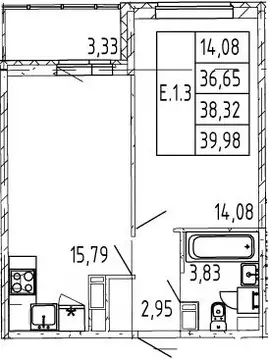 1-к кв. Ленинградская область, Мурино Всеволожский район, ул. ...