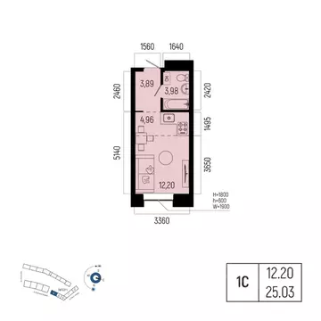 1-к кв. Башкортостан, Уфа Глумилино-1 мкр, Новатор жилой комплекс ...