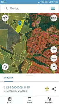 Участок в Белгородская область, Белгородский район, Новосадовское ...