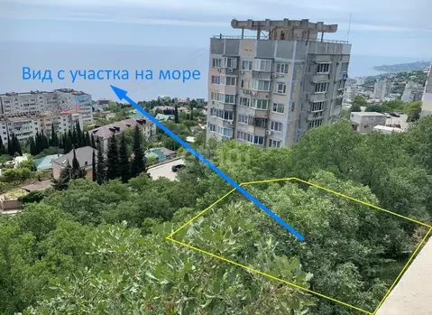 Участок в Крым, Ялта муниципальный округ, Гаспра пгт ул. Риекская (6.0 ...