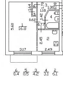 1-к кв. Санкт-Петербург Ленинский просп., 155 (31.0 м)