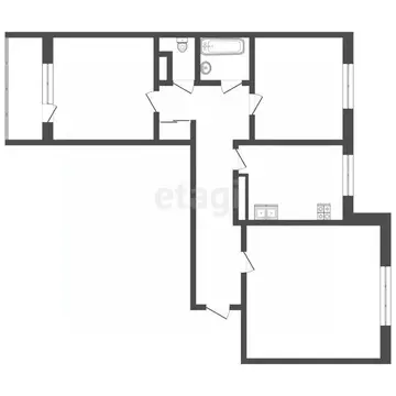 3-к кв. Коми, Усинск ул. Ленина, 9 (65.9 м)
