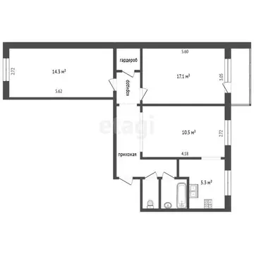 3-комнатная квартира: Петропавловск-Камчатский, Солнечная улица, 23 ...
