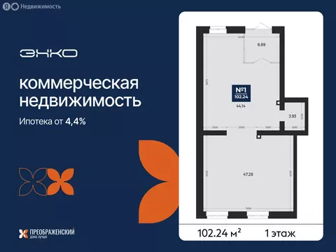 Помещение свободного назначения (102.24 м)