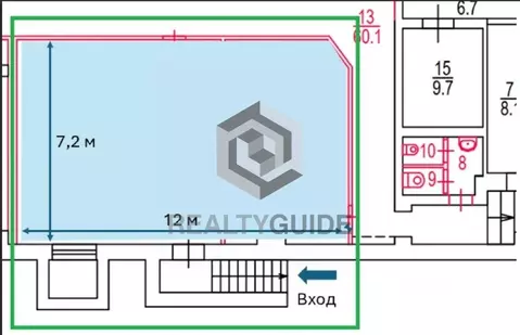 Торговая площадь в Москва Цветной бул., 30С1 (102 м)