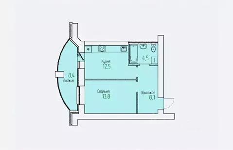 1-к кв. Кировская область, Киров Мурашинский проезд, 7 (43.1 м)