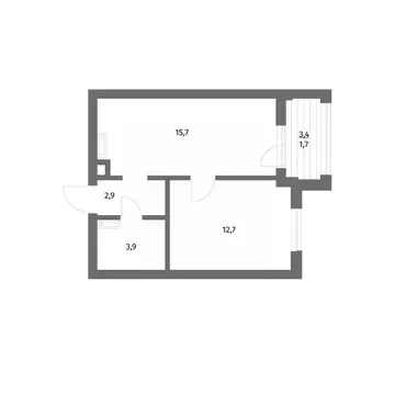 1-к кв. Калининградская область, Гурьевск ул. Имени Антона Пошкуса, ...