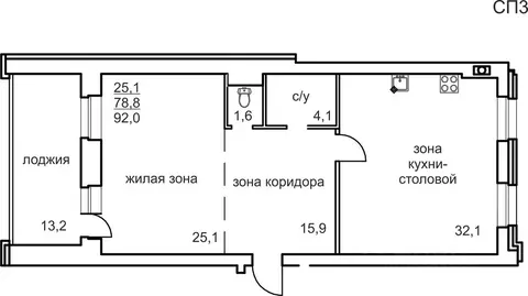 1-к кв. Вологодская область, Череповец Любецкая ул., 30 (92.0 м)