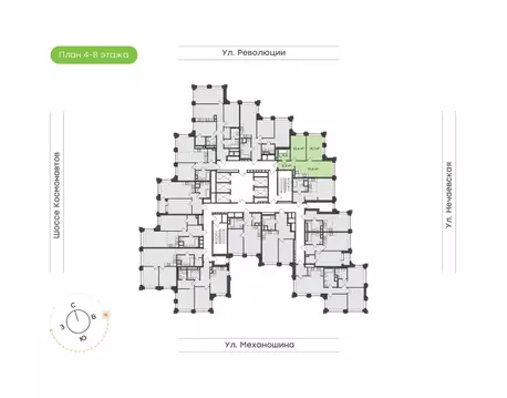 2-к кв. Пермский край, Пермь ул. Механошина, 16 (59.1 м)