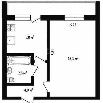 1-к кв. Ярославская область, Ярославль Липовая Гора жилрайон, пер. ...