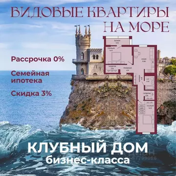 2-к кв. Крым, Ялта 10-й мкр,  (70.74 м)