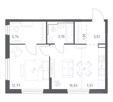 2-к кв. Башкортостан, Уфа Дема жилрайон, Новая Дема жилой комплекс, ...