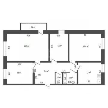 4-к кв. Башкортостан, Уфа Минская ул., 58 (72.5 м)