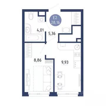 1-к кв. Рязанская область, Рязанский муниципальный округ, с. Дядьково ...