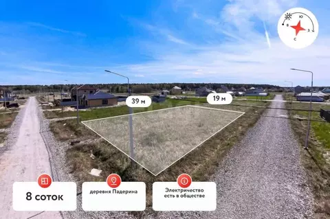 Участок в Тюменская область, Тюменский район, д. Падерина Приветная ...