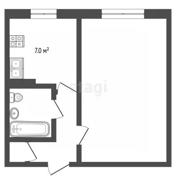 1-к кв. Вологодская область, Череповец ул. Тимохина, 7А (36.1 м)