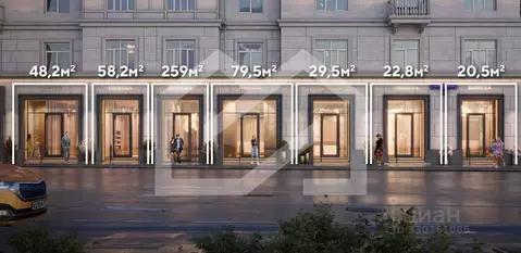 Торговая площадь в Москва 1-я Тверская-Ямская ул., 11 (23 м)