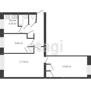 3-к кв. Вологодская область, Вологда ул. Карла Маркса, 85 (60.7 м)