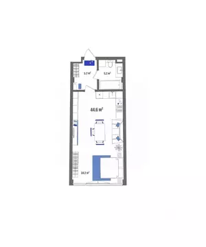 Студия Крым, Судак ул. Набережная, 75 (44.6 м)