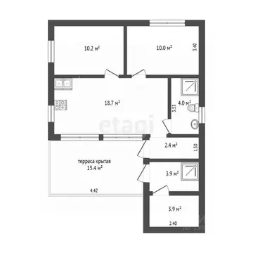 Дом в Тюменская область, Тюмень Связист садовое товарищество, проезд ...