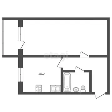 1-к кв. Московская область, Дмитровский муниципальный округ, пос. ...