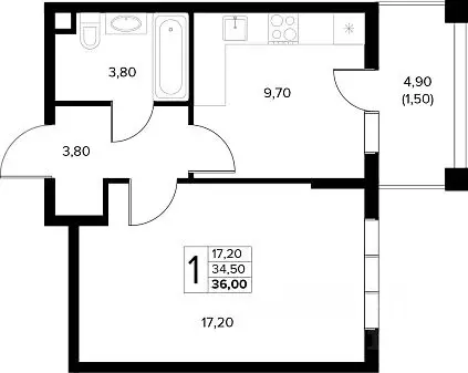1-к кв. Краснодарский край, Анапа муниципальный округ, с. Сукко ...