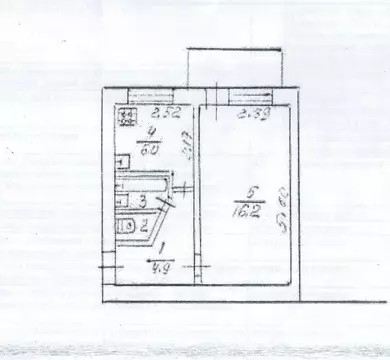 1-к кв. Крым, Бахчисарай ул. Гагарина, 3 (29.9 м)