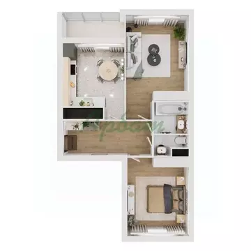 2-к кв. Тверская область, Тверь ул. Левитана, 72Б (65.2 м)