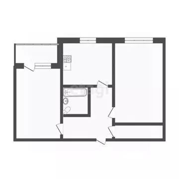 2-к кв. Воронежская область, Воронеж Ленинский просп., 79 (44.5 м)