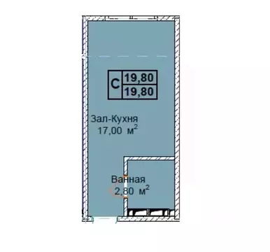 Студия Чеченская республика, Грозный пос. Строителей,  (19.8 м)