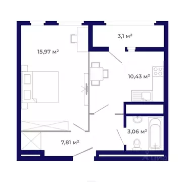 1-к кв. Иркутская область, Иркутский муниципальный округ, Маркова рп, ...