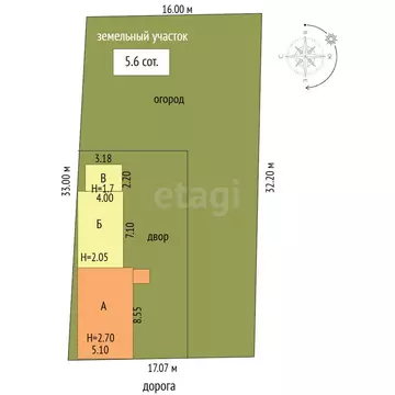 Дом в Батайск, улица Мира (58.7 м)