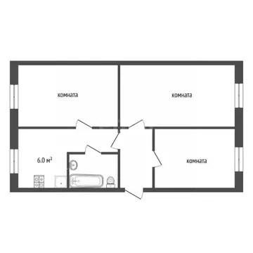 3-к кв. Тамбовская область, Тамбовский муниципальный округ, с. Горелое ...