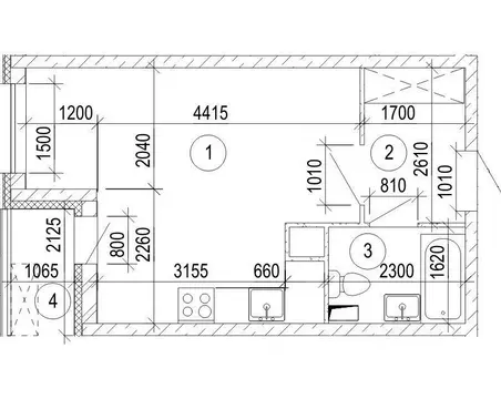 Студия Московская область, Красногорск бул. Космонавтов, 17 (29.0 м)